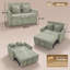 130 cm W Outdoor Sofa with Cushions-48084607