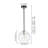 Vulpecula 1 - Light Glass Globe Pendant With Clear Hammered Glass-1798754861