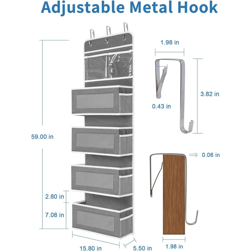 Ovie Wall Organizer, Gray
