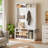 Delenna Hall Tree 39.37'' Wide with Bench and Shoe Storage-78065245