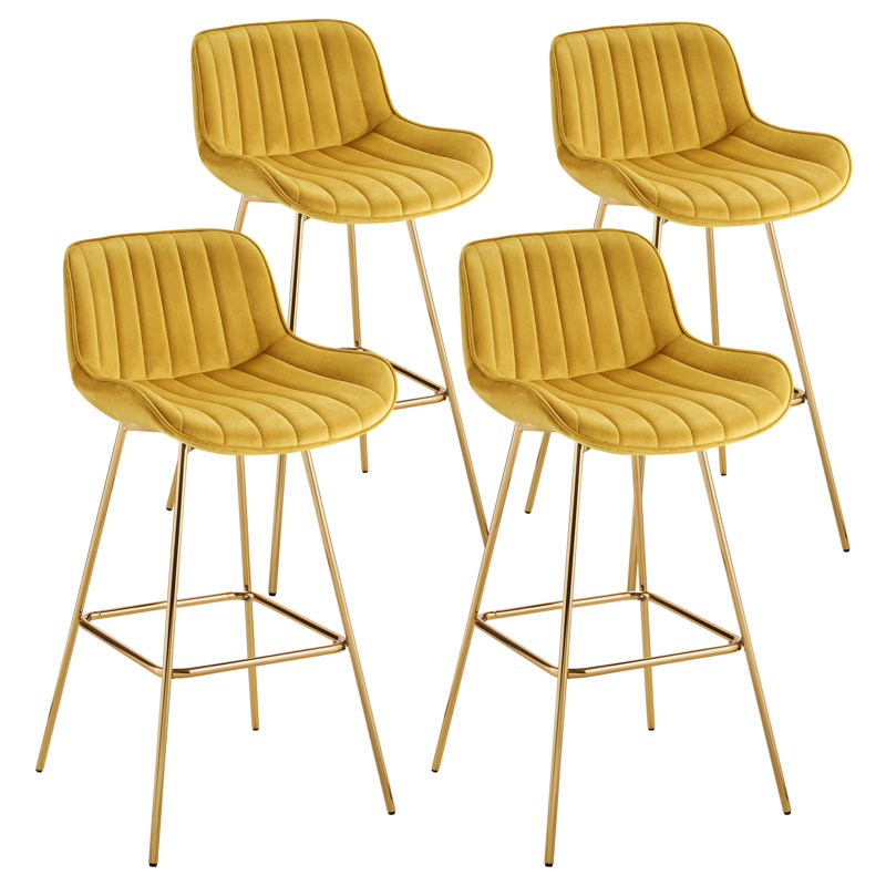 Abingdon 73.5Cm Swivel Bar Stool, Yellow