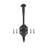 Wrought Iron Wall Mounted Robe Hook