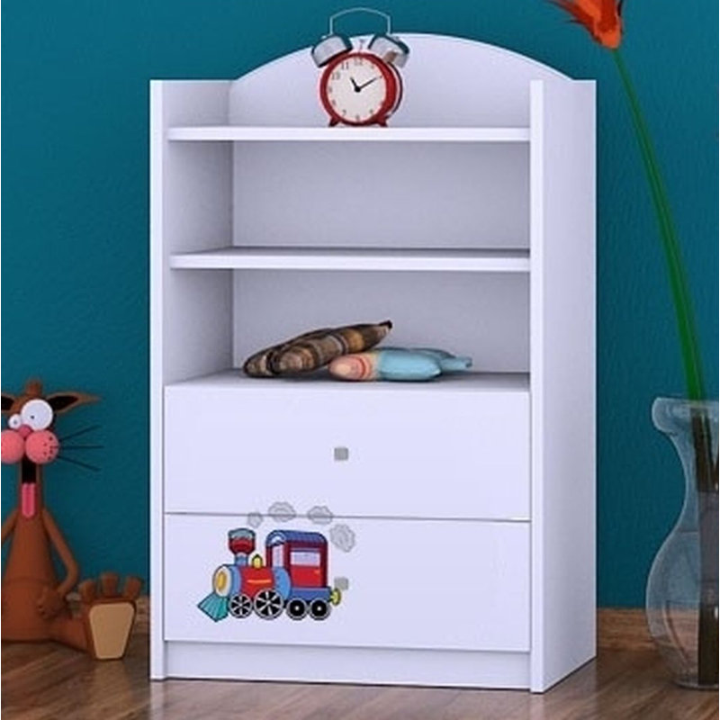 Jolie 96 cm H X 60 cm W Kids Cube Bookcase, White