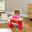 Ensemble de coiffeuse pour enfants, table de maquillage pour tout-petits avec robinet, miroir, lumière DEL, musique, 23 accessoires, ensemble de jeu de fantaisie 3-6 ans-475607849