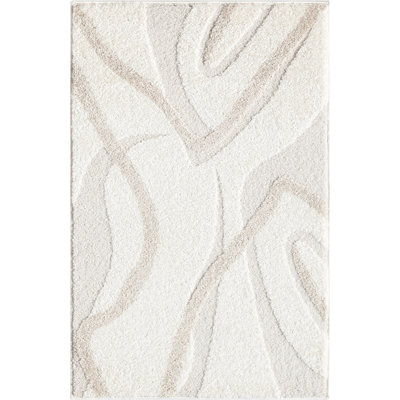 Abani Rugs Olessja Collection NOM120A Cream Beige Abstract Area Rug
