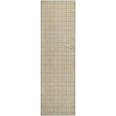 Premium Machine Washable Prisco Gold Rug