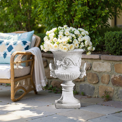 28"H Outdoor Urn Planter Garden Pot Planter Indoor Urn Filter Set of 2