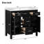Meuble-lavabo 36 po avec lavabo intégré en résine-391906759