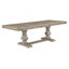 Ensemble de table de salle à manger de style traditionnel 5 pièces avec rallonge et 4 chaises d'appoint en bois au fini gris brunâtre-550586225