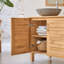 84cm Single Bathroom Vanity Base Only in Brown
