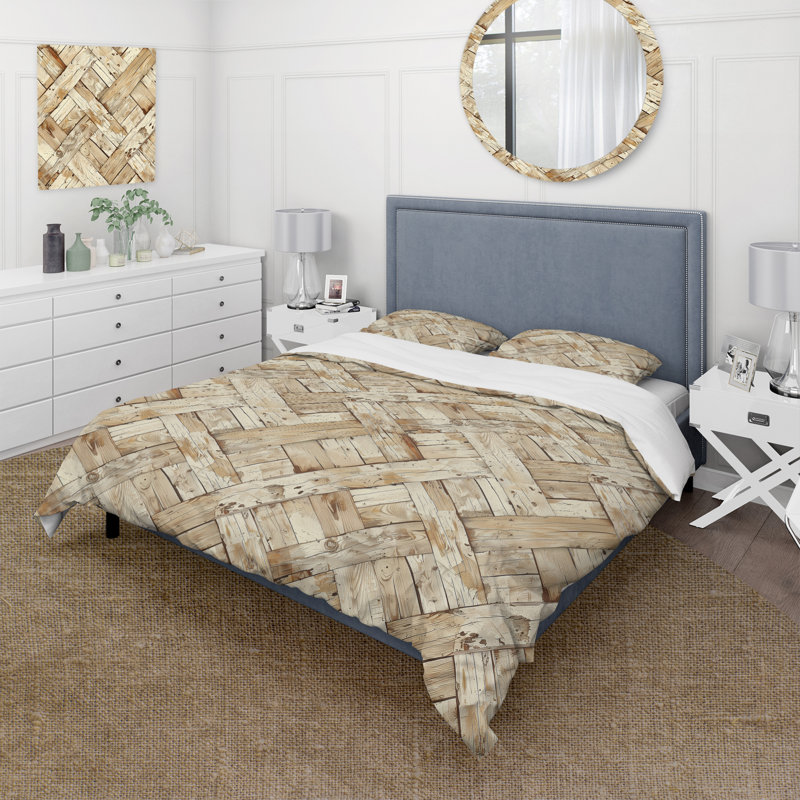 Ensemble de housse de couette Country, Housse de couette simple + 2 taies décoratives st