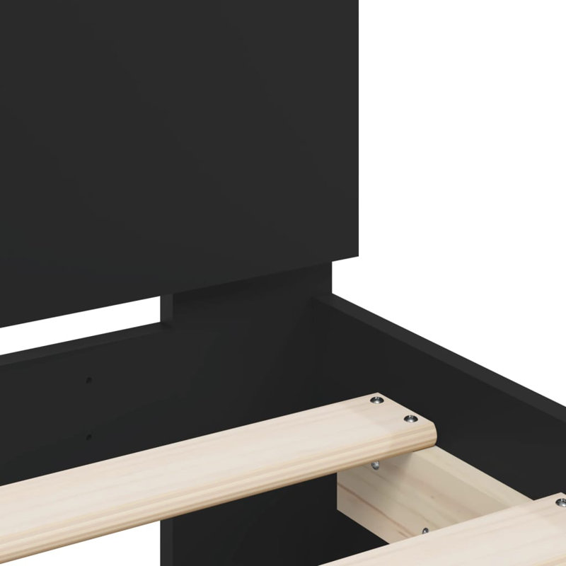 Nylene Bed, Super King ( 180 x 200 cm), Black