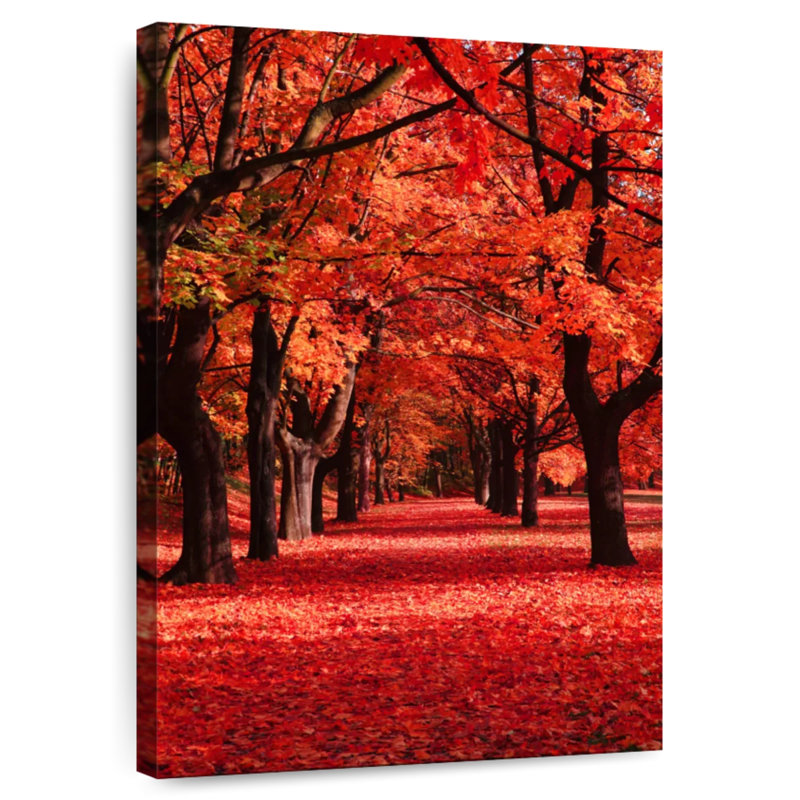 Harnek Autumn Park With Trees, 39" H x 26" W