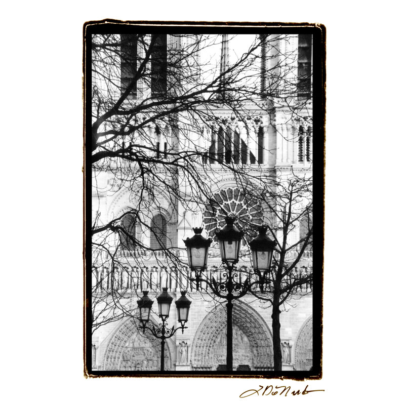 Notre Dame Cathedral II - Wrapped Canvas Print, 46cm H x 30cm W x 3.8cm D