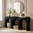 Arden 67"W Arched Console Table with 3 Open Storage Shelves, 15.5" Deep Entryway and Sofa Table-1647859034