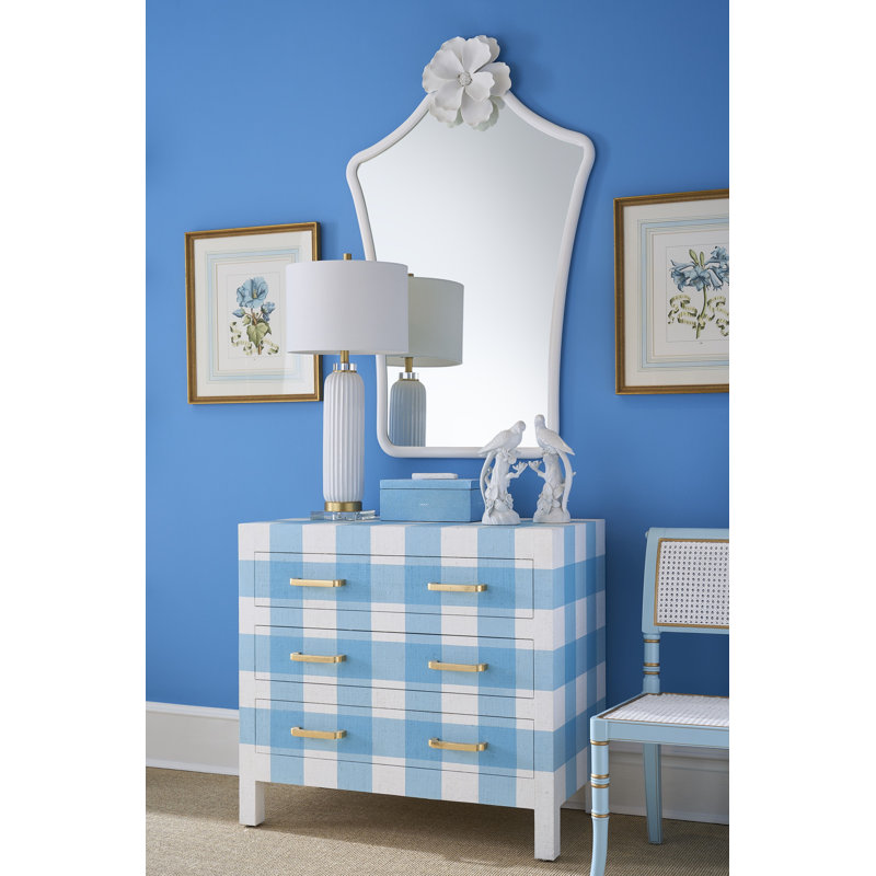 Samuel Table Lamp, White, 30.8" H x 5.5" W x 5.5" D