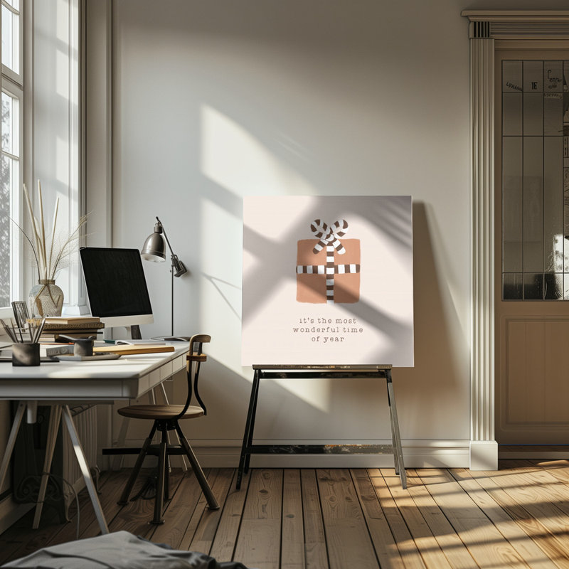 "Most Wonderful Time of Year", art mural sur toile tendue, H 24 po x l 24 po