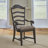 Jarnae Ladder Back Arm Chair w/ Upholstered Seat