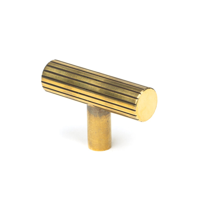 Bar Handle, Aged Brass