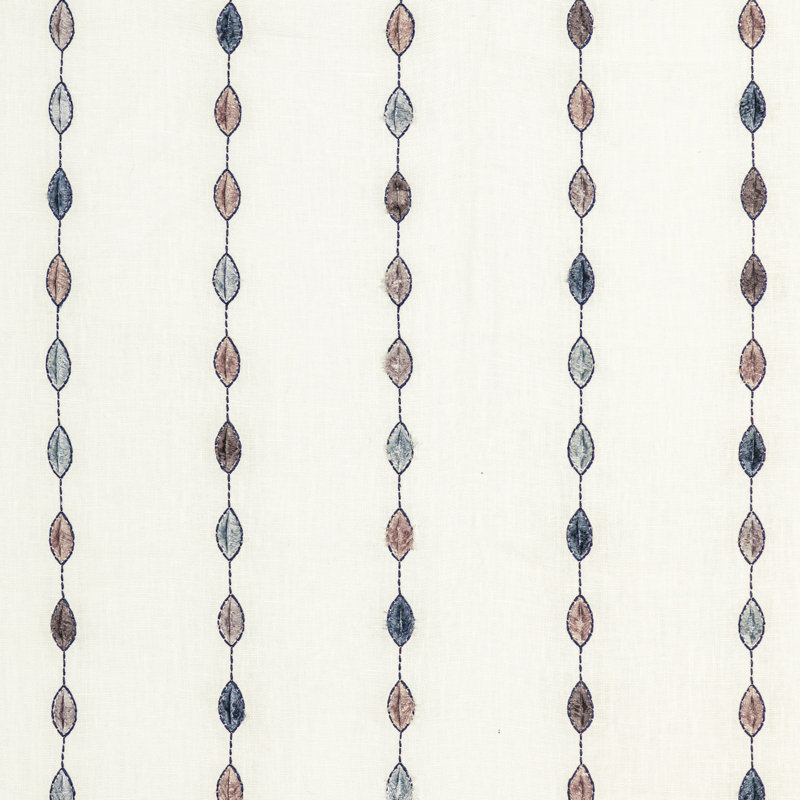 Gem Hoopla Fabric, Brown/Cream 