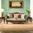 American style solid wood fabric sofa Upholstered 76.7 " Chenille Loveseat