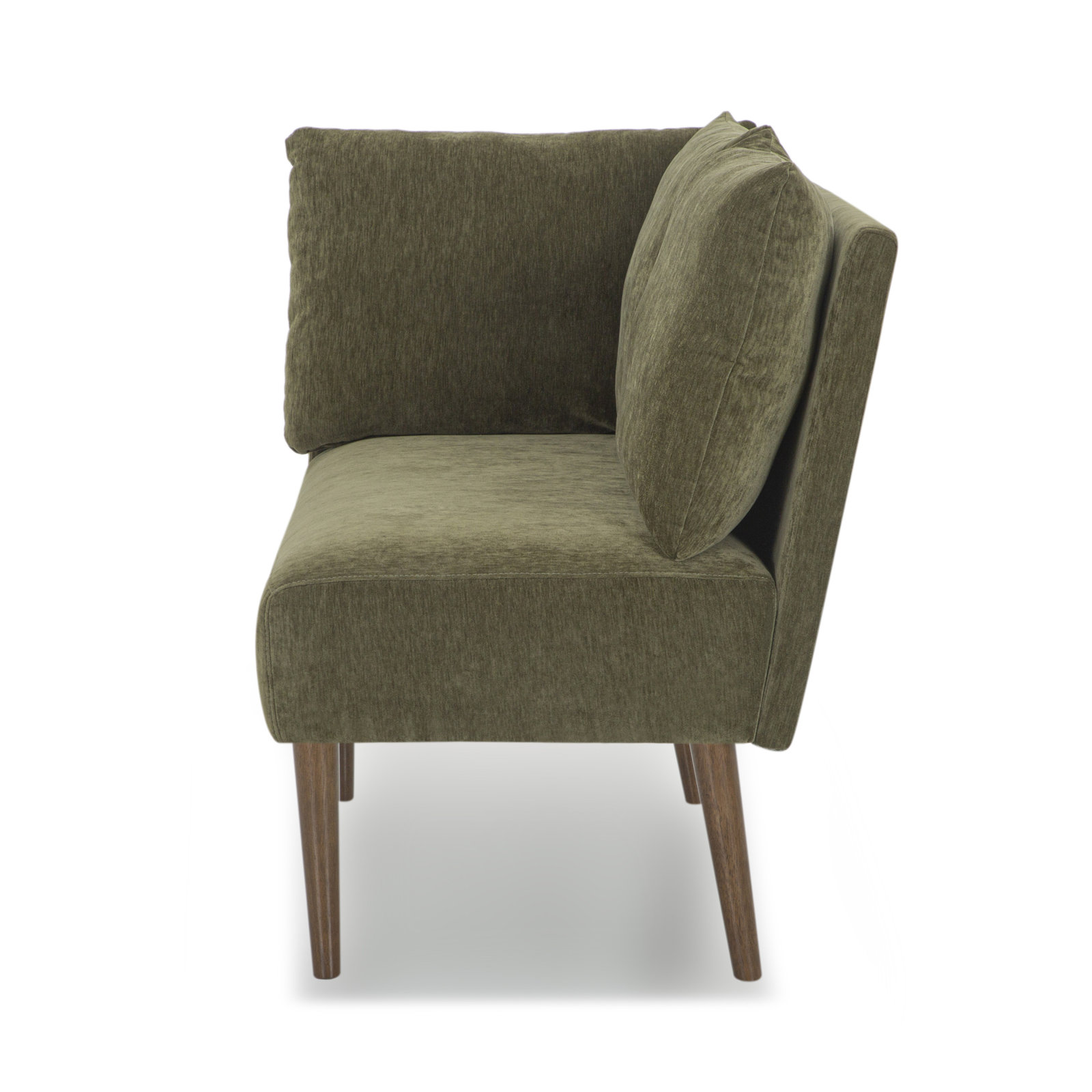 Nalaya 52.76 " Bench, Olive Green Performance Chenille
