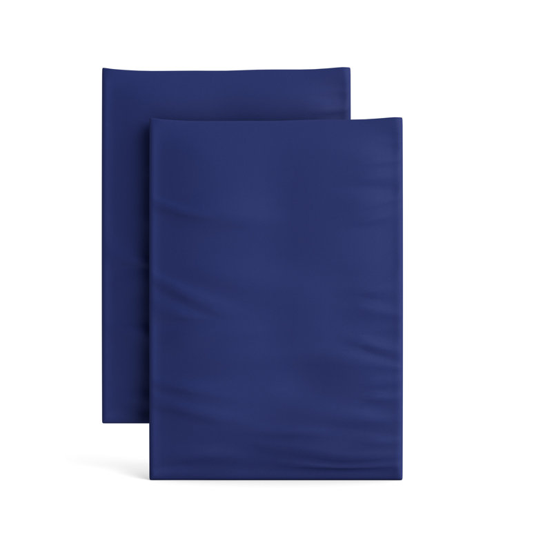 Taie d'oreiller prête à accueillir Lyocell, Bleu marine, Taie d’oreiller standard