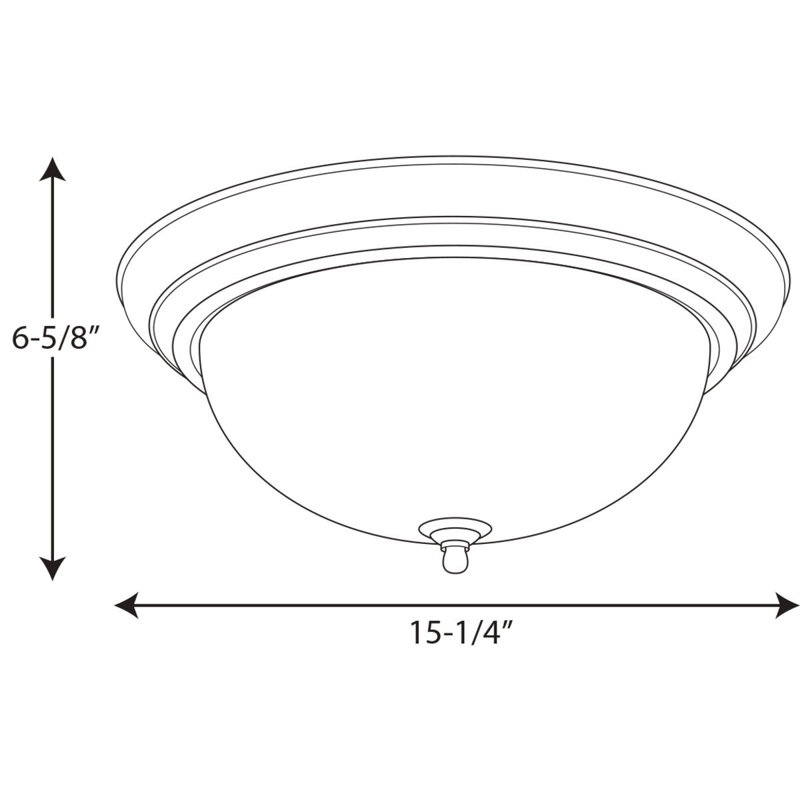 Plafonnier encastré 3 lumières 15,25 po Alianny