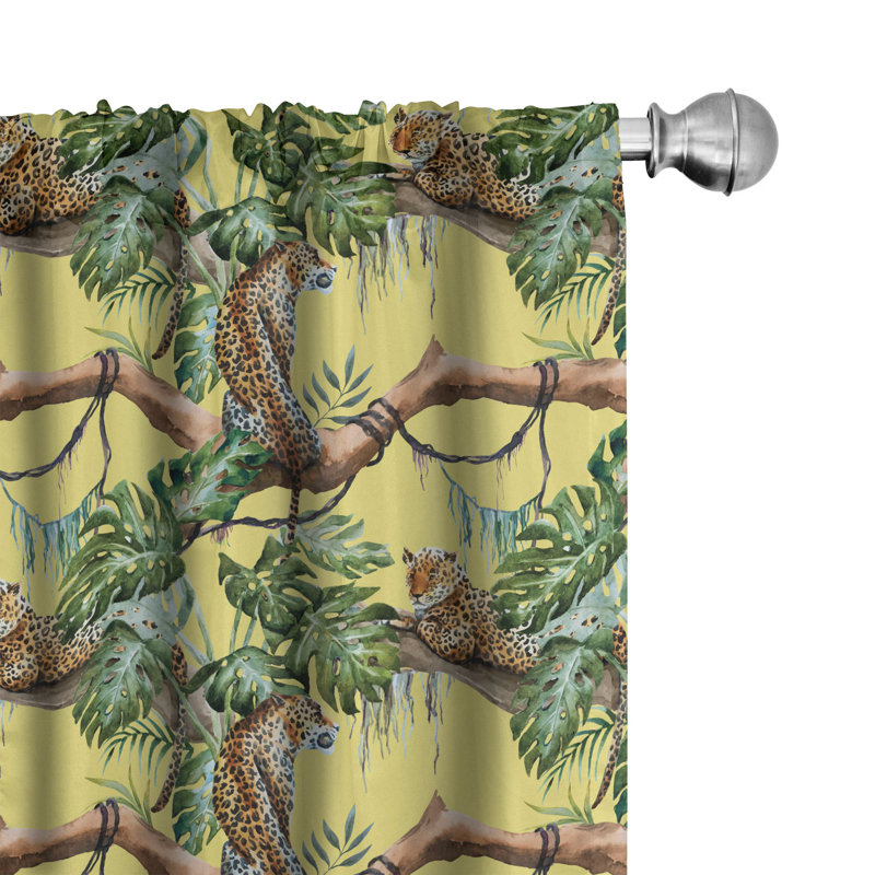 Semi-Sheer Rod Pocket Curtain Panels, 28" x 95"