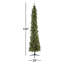 Home Heritage 9 Foot Pre-Lit Artificial Stanley Pencil Christmas Tree With Stand-1941883648-1941883773