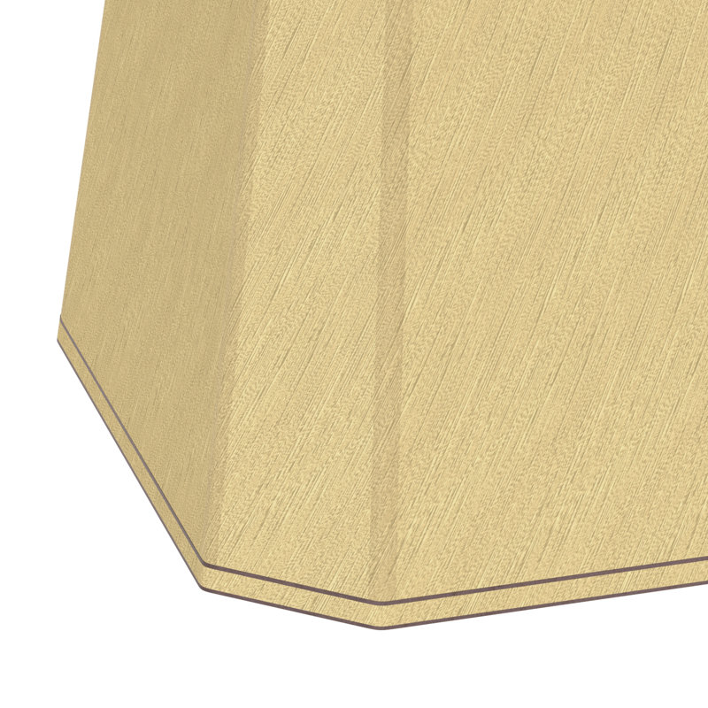 Abat-jour géométrique en tissu avec harpe pour lampe de table 11 po