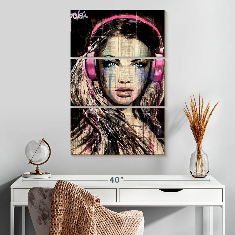 Leisha Lovely DJ, 32" H x 20" W