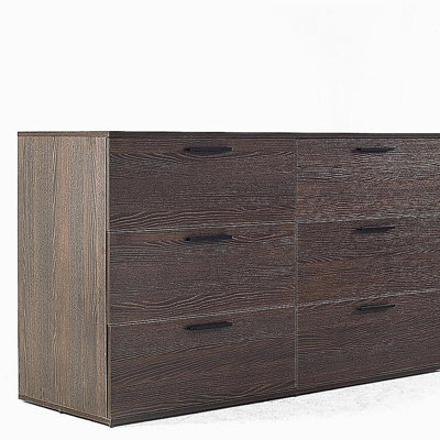 Commode jumbo à six tiroirs Morgan