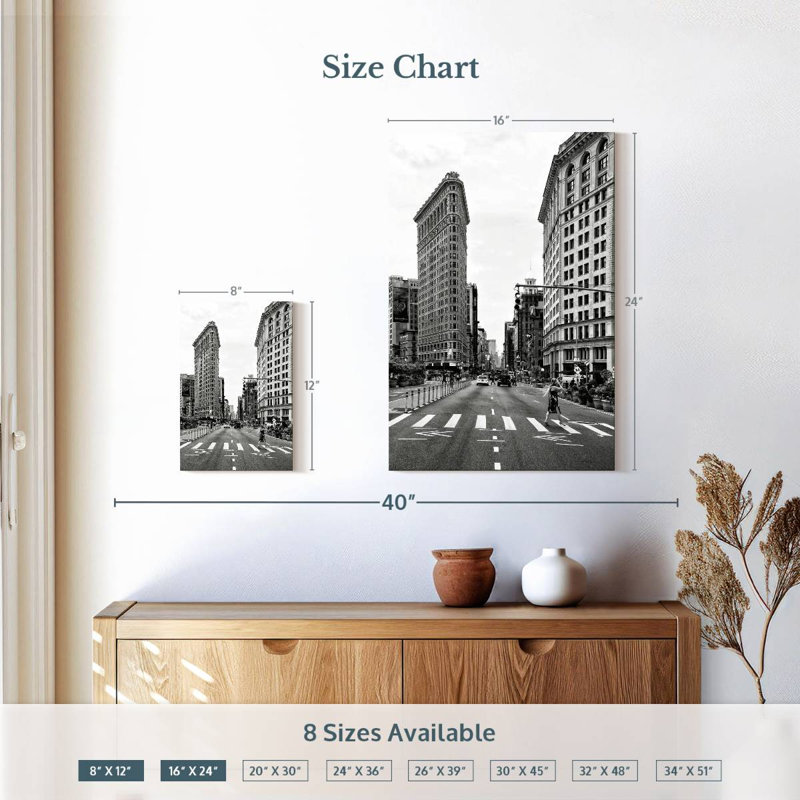 Aime The Flatiron Building, H 12 po x l 8 po