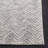 Jaylean Hand Tufted Wool/Cotton Chevron Rug in Silver-438864604