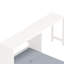 Lit simple escamotable avec bureau ajustable et coussin pliable pour chambres d'amis et petits espaces
