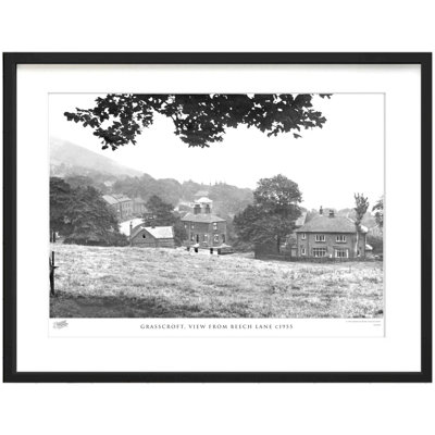 Grasscroft, View From Beech Lane C1955 by Francis Frith - Single Picture Frame Print
