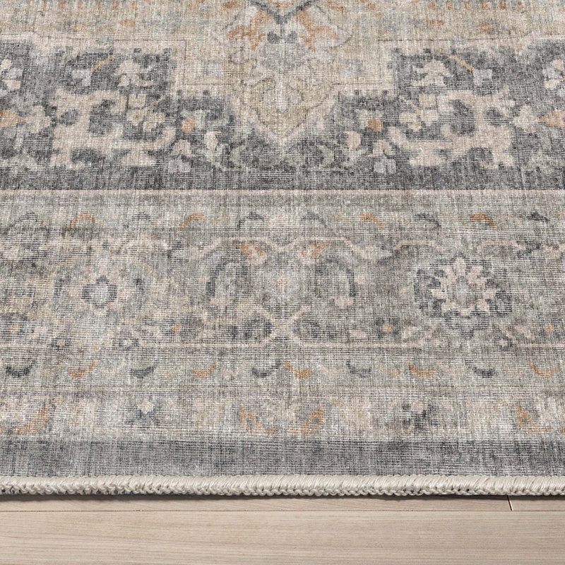  Tapis oriental gris clair Apollo Tirana, Rectangle 7 pi 7 po x 9 pi 10 po