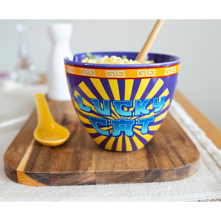 Bol My Hero Academia Ramen Avec Baguettes – Céramique 500 Ml – Licence Officielle – Pour Les Fans D’anime