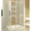 Bridgeway 800mm W x 1850mm H Single Added Framed Shower Door with Glass