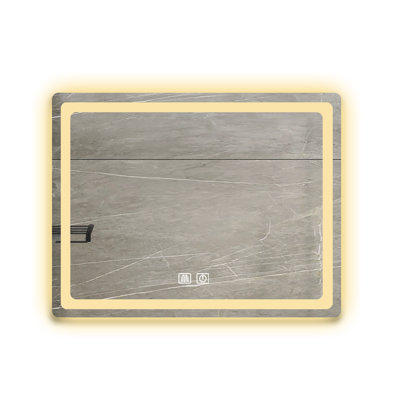 Miroir mural de salle de bain avec brouillard, image transparente, couche réfléchissante en aluminium, miroir intelligent de service d'installation professionnelle, détecteur de brouillard, 4,1 po Emballage élevé, client