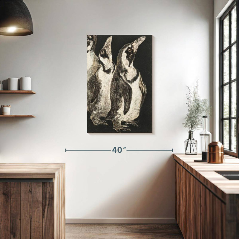 Brampt Drie Pinguins, 36" H x 24" W
