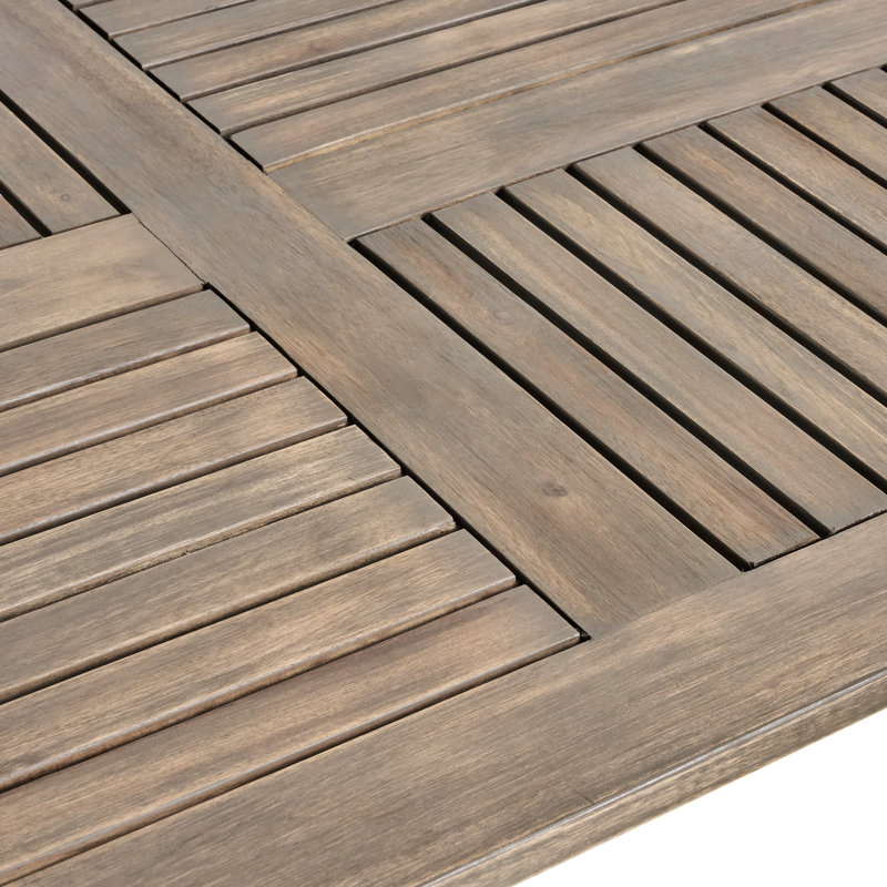 Table de patio 70 po en bois pour manger