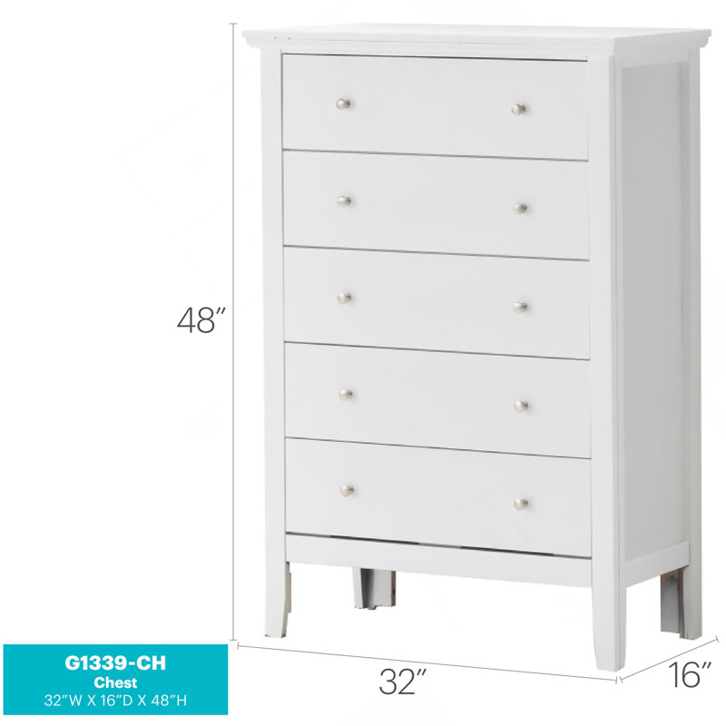 Commode Primo G1339-CH, blanche, Blanc