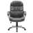 Black Big And Tall Leather Office Chair Adjustable High Back Task Chair With High Back/Footrest/Lumbar Cushion/Adjustable Height