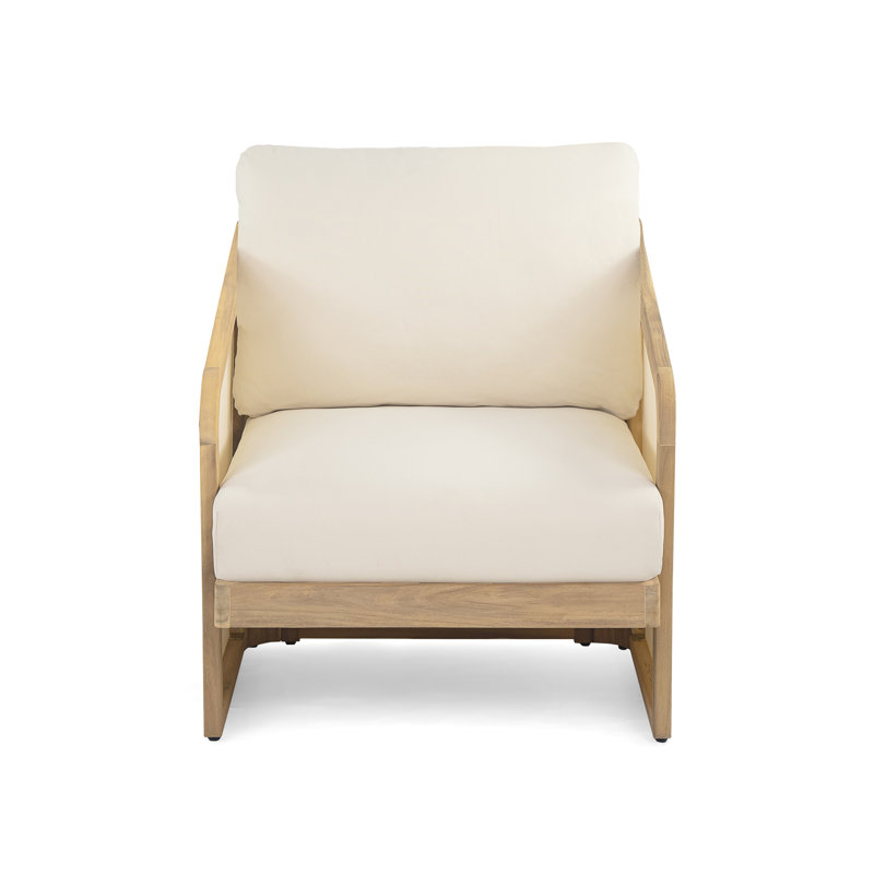 Fauteuil club Royal Wood PVC-coated polyester