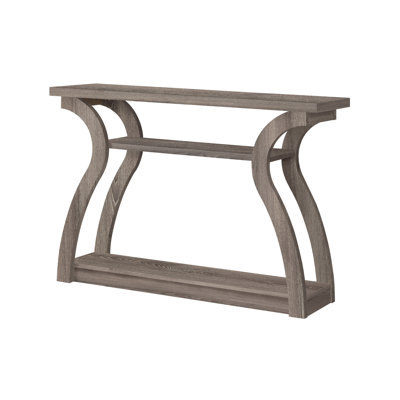 Table d'appoint, console, entrée, étroite, canapé, salon, chambre, stratifié brun, contemporain, moderne, 1 pièce