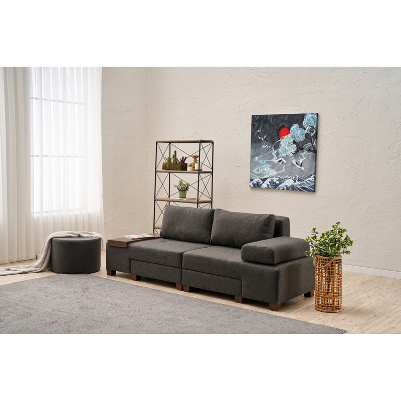 Canapé-lit 3 places, Anthracite