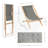 Esger Outdoor Wood Chaise Lounge Set