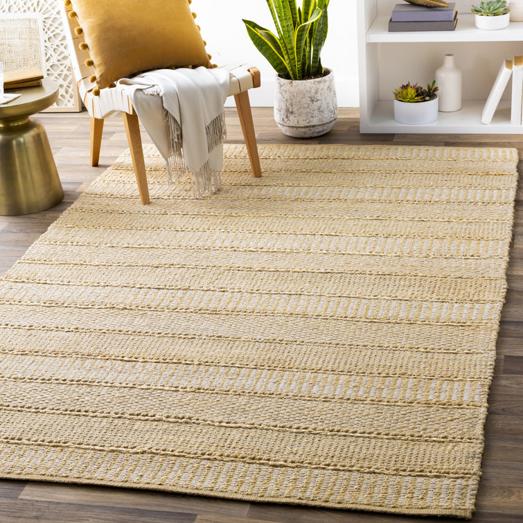 Handwoven Flatweave Cream Area Rug